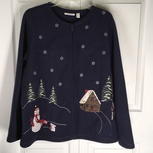 Fleece winter sweater 1X